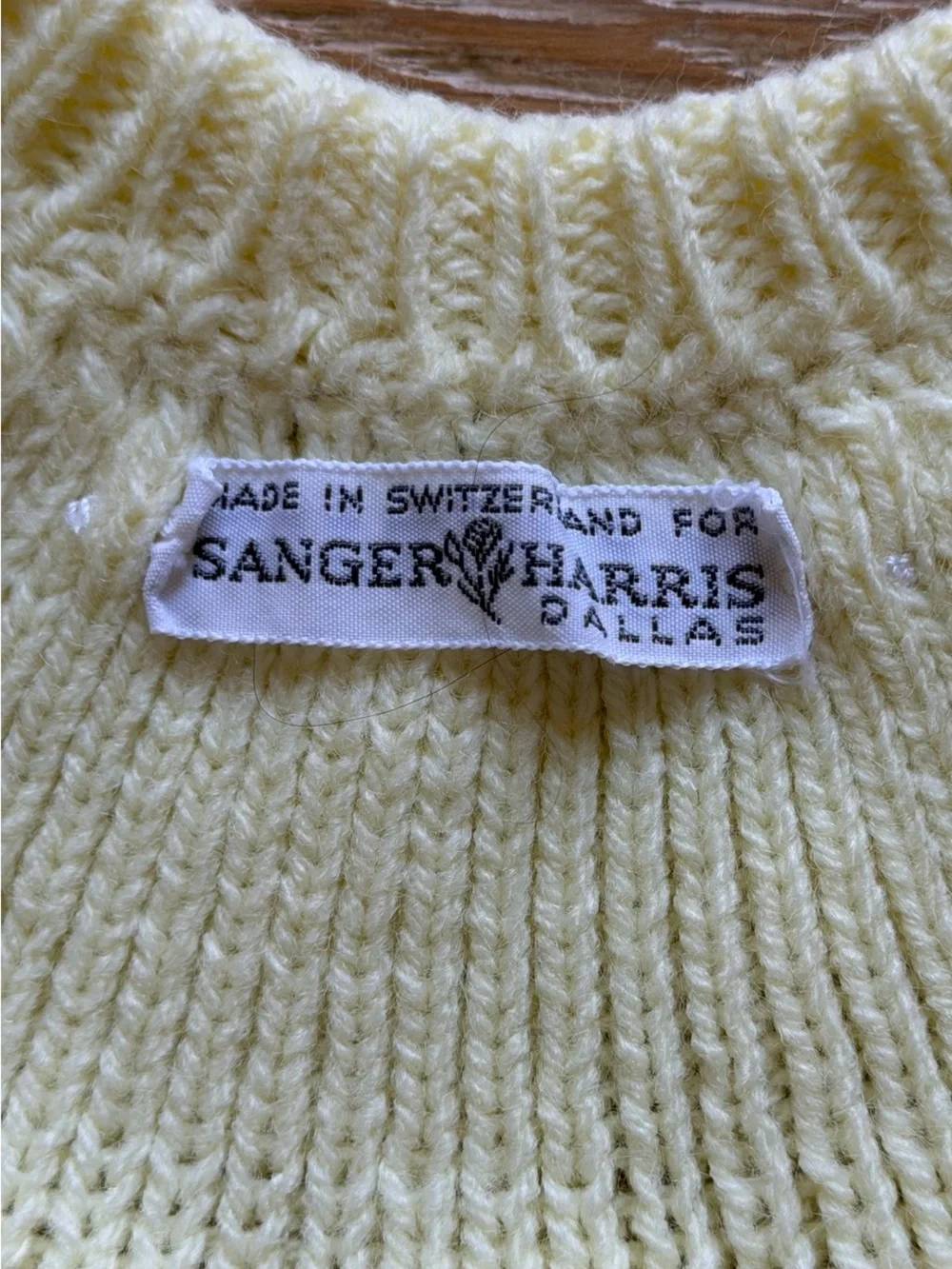 Made in Switzerland - Soft Knit baby yellow cardigan